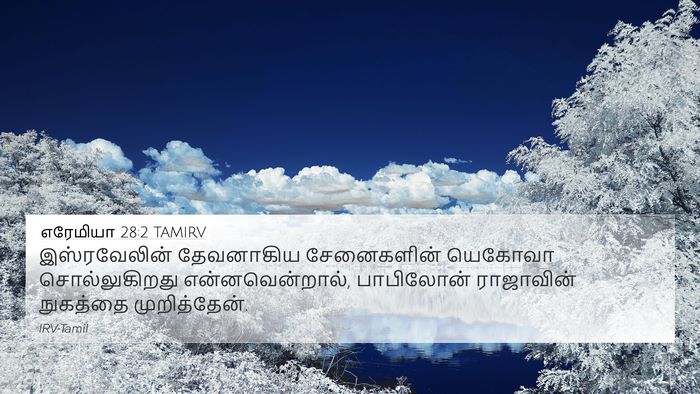 எரேமியா 28:2 TAMIRV Bible Verse Image
