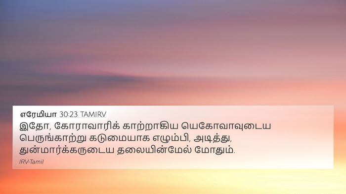 எரேமியா 30:23 TAMIRV Bible Verse Image