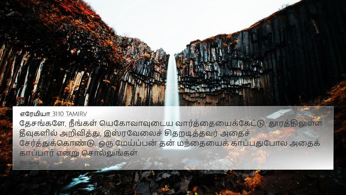 எரேமியா 31:10 TAMIRV Bible Verse Image