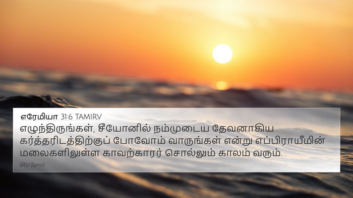 எரேமியா 31:6 TAMIRV Bible Verse Image