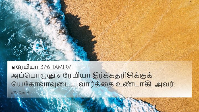 எரேமியா 37:6 TAMIRV Bible Verse Image