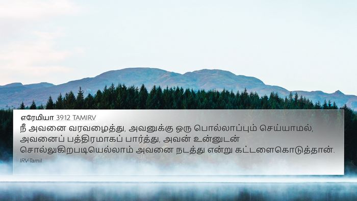 எரேமியா 39:12 TAMIRV 4K Wallpaper - நீ அவனை வரவழைத்து, - 4K Wallpaper Bible Verse
