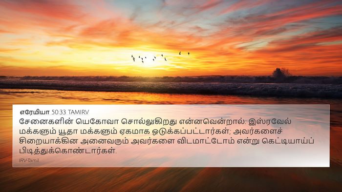 எரேமியா 50:33 TAMIRV Bible Verse Image