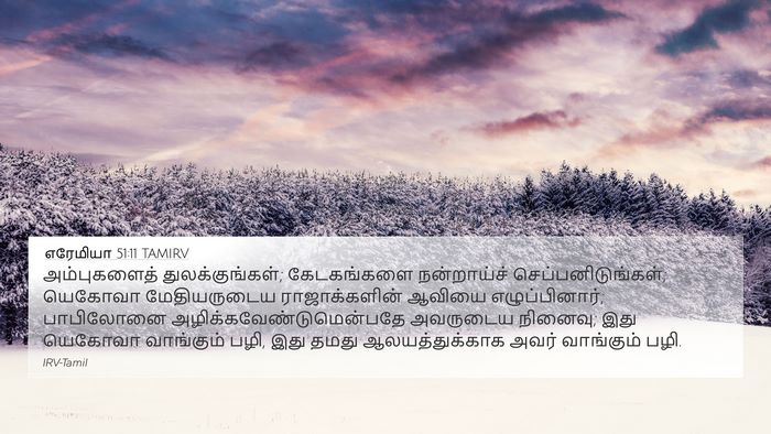 எரேமியா 51:11 TAMIRV Bible Verse Image