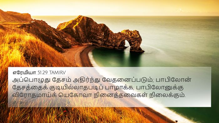 எரேமியா 51:29 TAMIRV Bible Verse Image