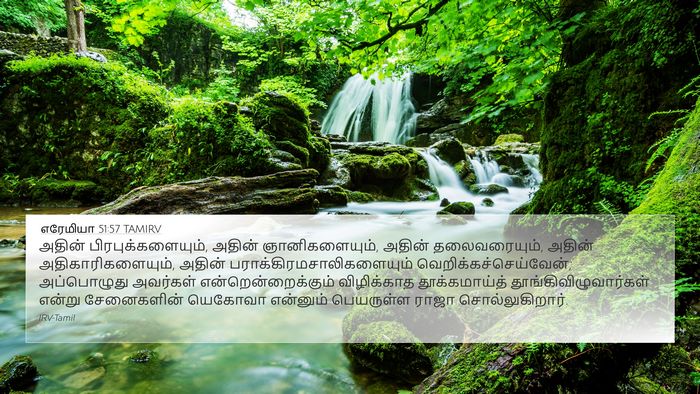 எரேமியா 51:57 TAMIRV Bible Verse Image