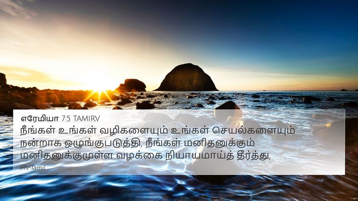 எரேமியா 7:5 TAMIRV Bible Verse Image