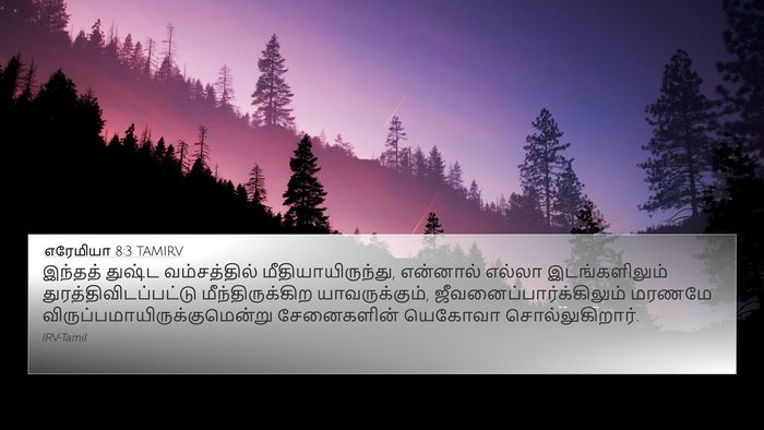 எரேமியா 8:3 TAMIRV Bible Verse Image