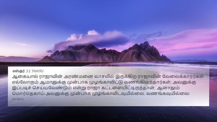 எஸ்தர் 3:2 TAMIRV Bible Verse Image