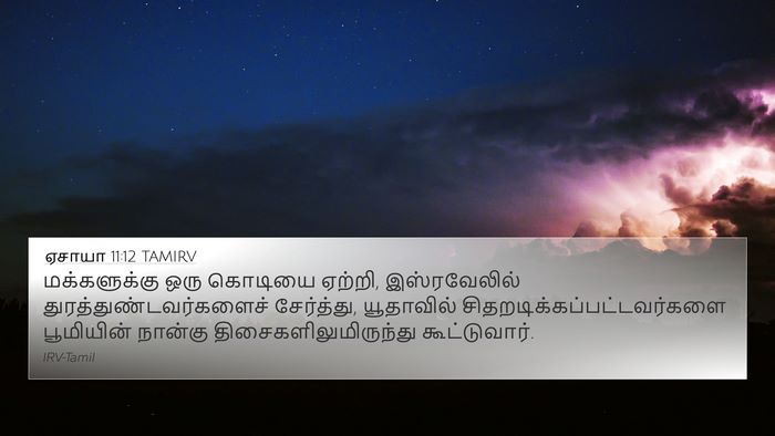 ஏசாயா 11:12 TAMIRV Bible Verse Image