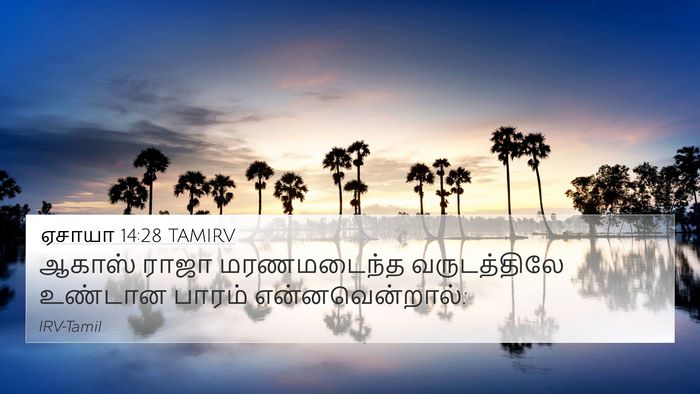 ஏசாயா 14:28 TAMIRV Bible Verse Image