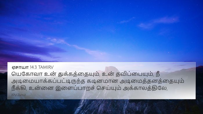 ஏசாயா 14:3 TAMIRV Bible Verse Image