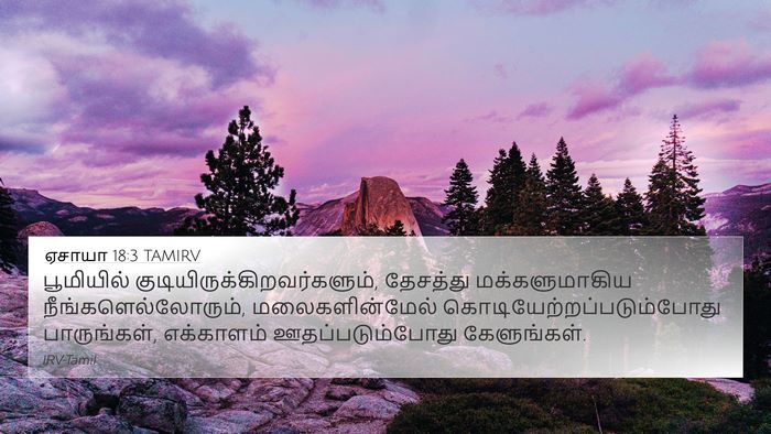 ஏசாயா 18:3 TAMIRV Bible Verse Image
