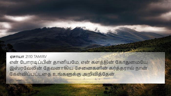ஏசாயா 21:10 TAMIRV Bible Verse Image