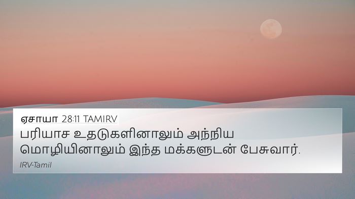ஏசாயா 28:11 TAMIRV Bible Verse Image