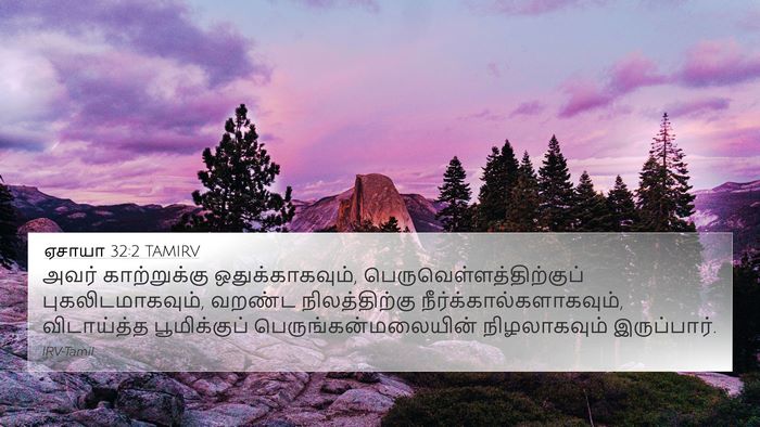 ஏசாயா 32:2 TAMIRV Bible Verse Image