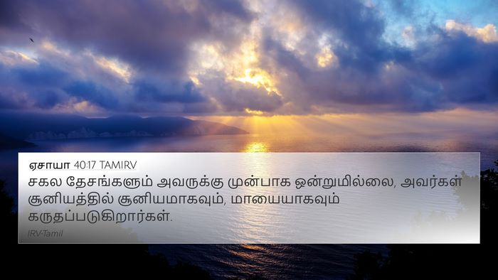 ஏசாயா 40:17 TAMIRV Bible Verse Image