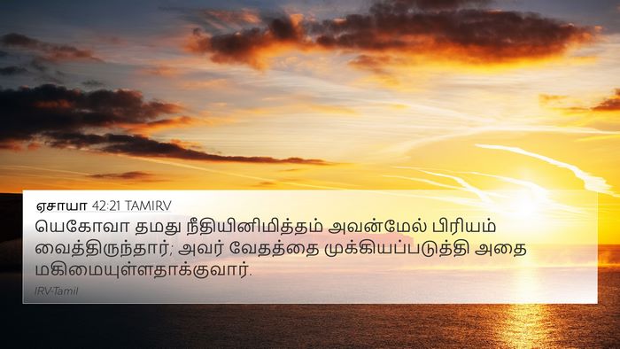 ஏசாயா 42:21 TAMIRV Bible Verse Image