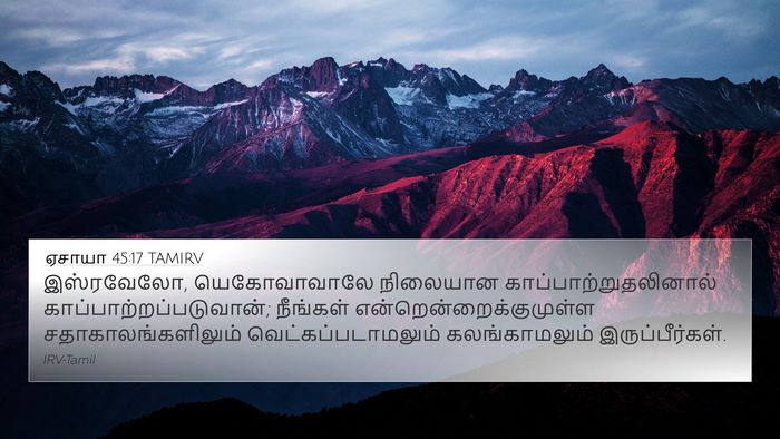 ஏசாயா 45:17 TAMIRV Bible Verse Image