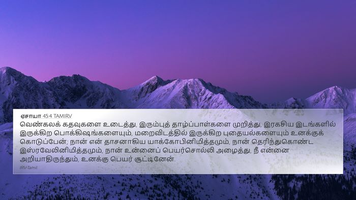ஏசாயா 45:4 TAMIRV Bible Verse Image