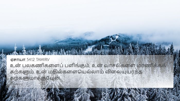 ஏசாயா 54:12 TAMIRV Bible Verse Image
