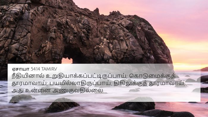 ஏசாயா 54:14 TAMIRV Bible Verse Image