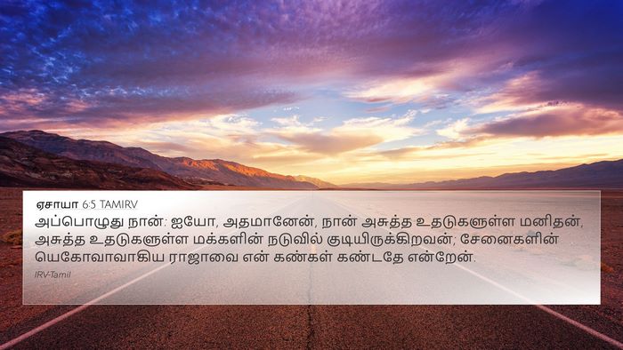 ஏசாயா 6:5 TAMIRV Bible Verse Image