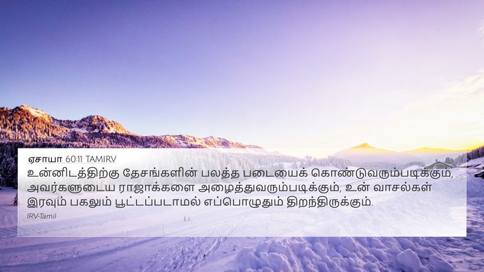 ஏசாயா 60:11 TAMIRV Bible Verse Image