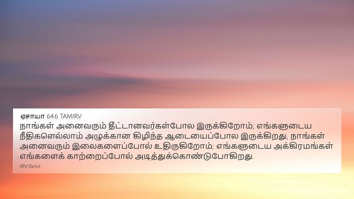 ஏசாயா 64:6 TAMIRV Bible Verse Image