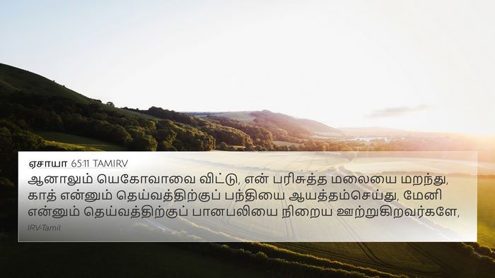 ஏசாயா 65:11 TAMIRV Bible Verse Image