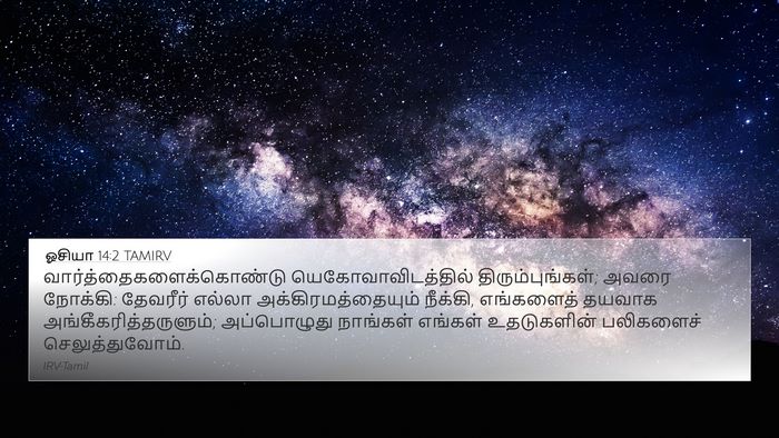 ஓசியா 14:2 TAMIRV 4K Wallpaper -  - 4K Wallpaper Bible Verse