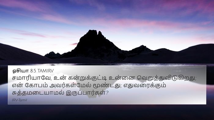 ஓசியா 8:5 TAMIRV Bible Verse Image