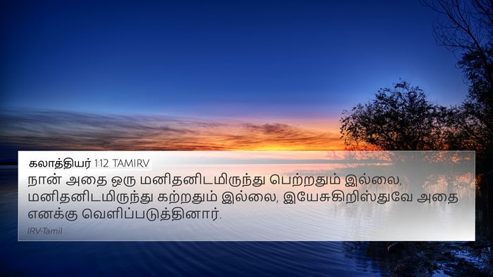 கலாத்தியர் 1:12 TAMIRV Bible Verse Image