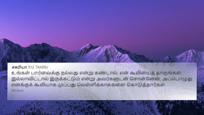சகரியா 11:12 TAMIRV Bible Verse Image