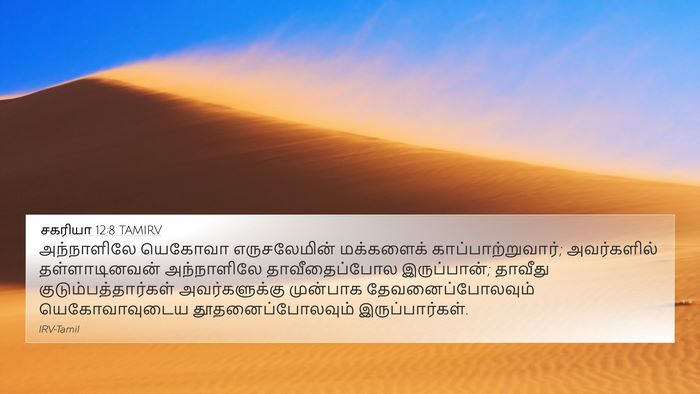 சகரியா 12:8 TAMIRV Bible Verse Image