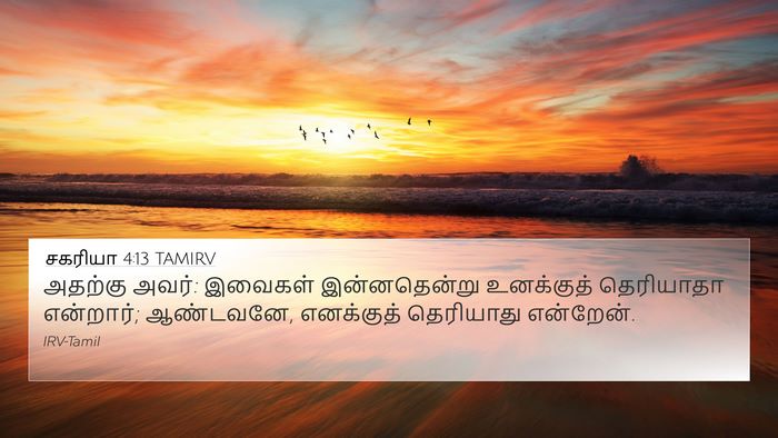சகரியா 4:13 TAMIRV Bible Verse Image