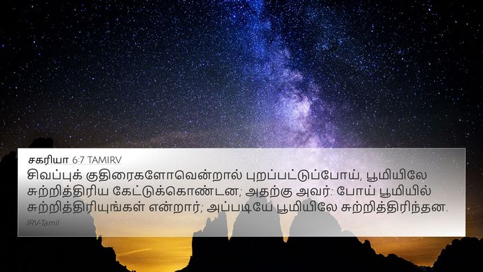 சகரியா 6:7 TAMIRV Bible Verse Image