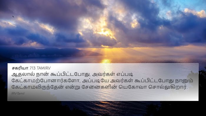 சகரியா 7:13 TAMIRV Bible Verse Image