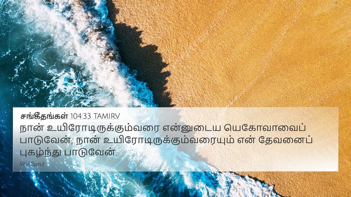 சங்கீதங்கள் 104:33 TAMIRV Bible Verse Image