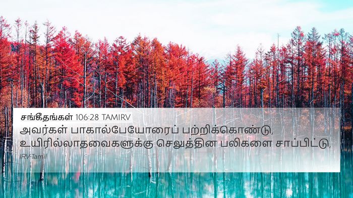 சங்கீதங்கள் 106:28 TAMIRV Bible Verse Image
