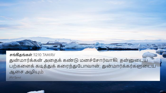 சங்கீதங்கள் 112:10 TAMIRV Bible Verse Image