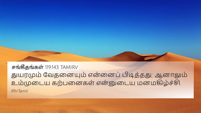 சங்கீதங்கள் 119:143 TAMIRV Bible Verse Image