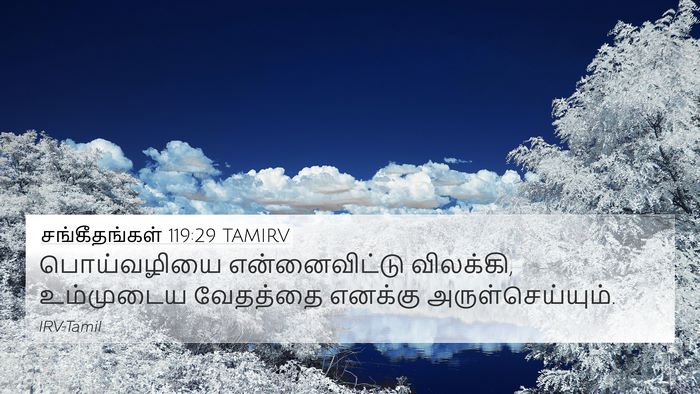 சங்கீதங்கள் 119:29 TAMIRV Bible Verse Image