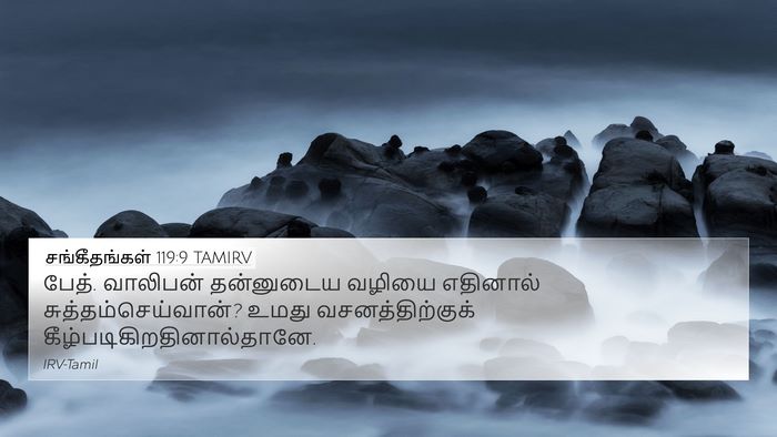 சங்கீதங்கள் 119:9 TAMIRV Bible Verse Image