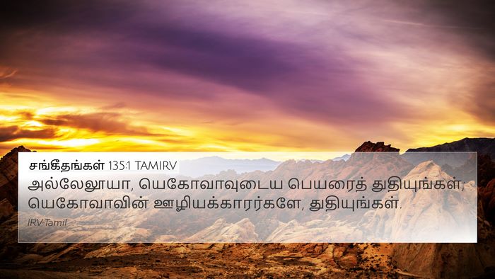 சங்கீதங்கள் 135:1 TAMIRV Bible Verse Image