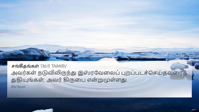 சங்கீதங்கள் 136:11 TAMIRV 4K Wallpaper - அவர்கள் - 4K Wallpaper Bible Verse