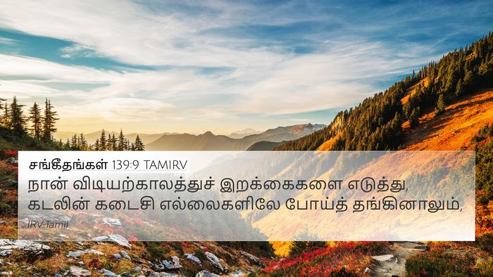 சங்கீதங்கள் 139:9 TAMIRV Bible Verse Image