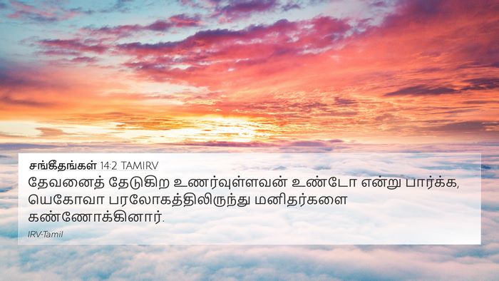 சங்கீதங்கள் 14:2 TAMIRV Bible Verse Image