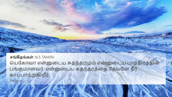 சங்கீதங்கள் 16:5 TAMIRV Bible Verse Image
