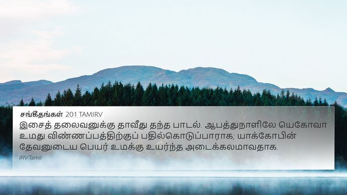 சங்கீதங்கள் 20:1 TAMIRV Bible Verse Image